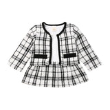 Plaid Coat & Tutu Dress