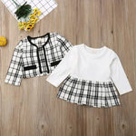 Warm and stylish baby girl outfit set