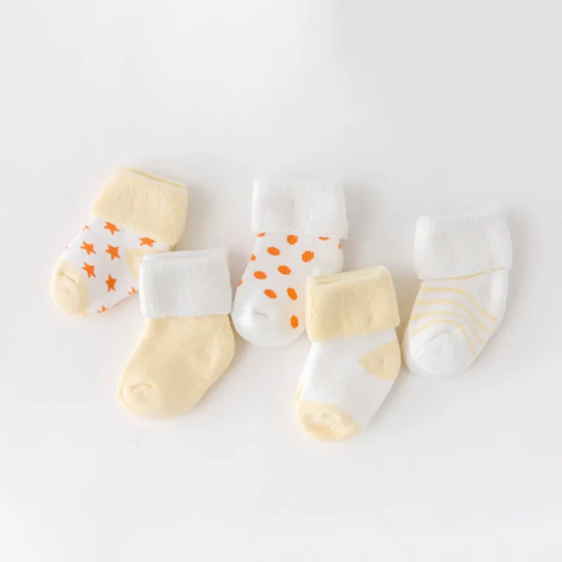 5 pairs of baby winter socks