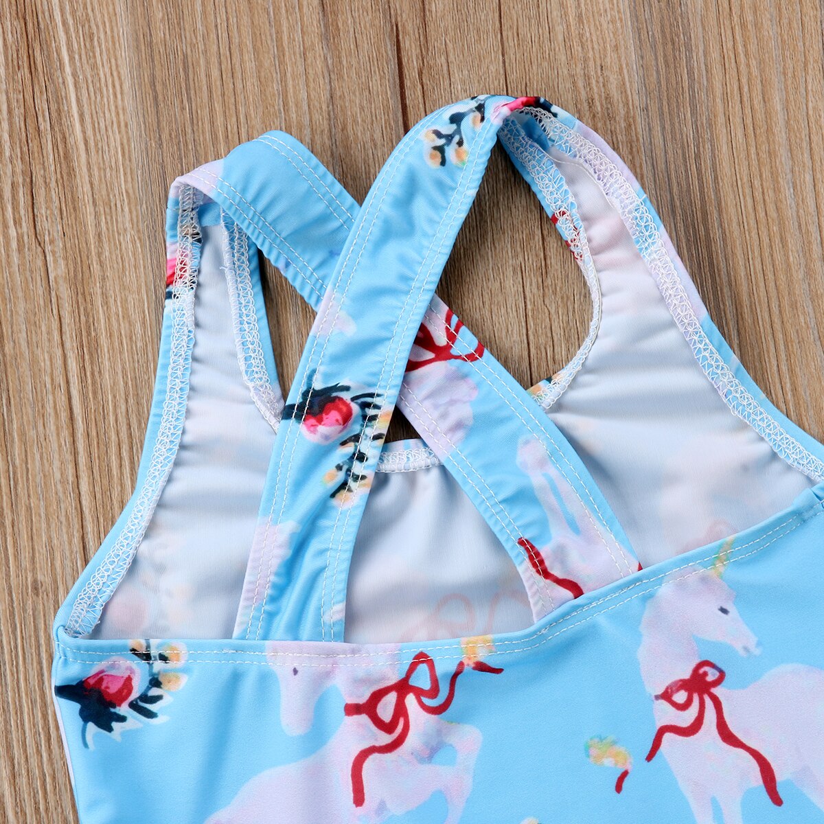 cute one piece swimsuit kids unicorn design