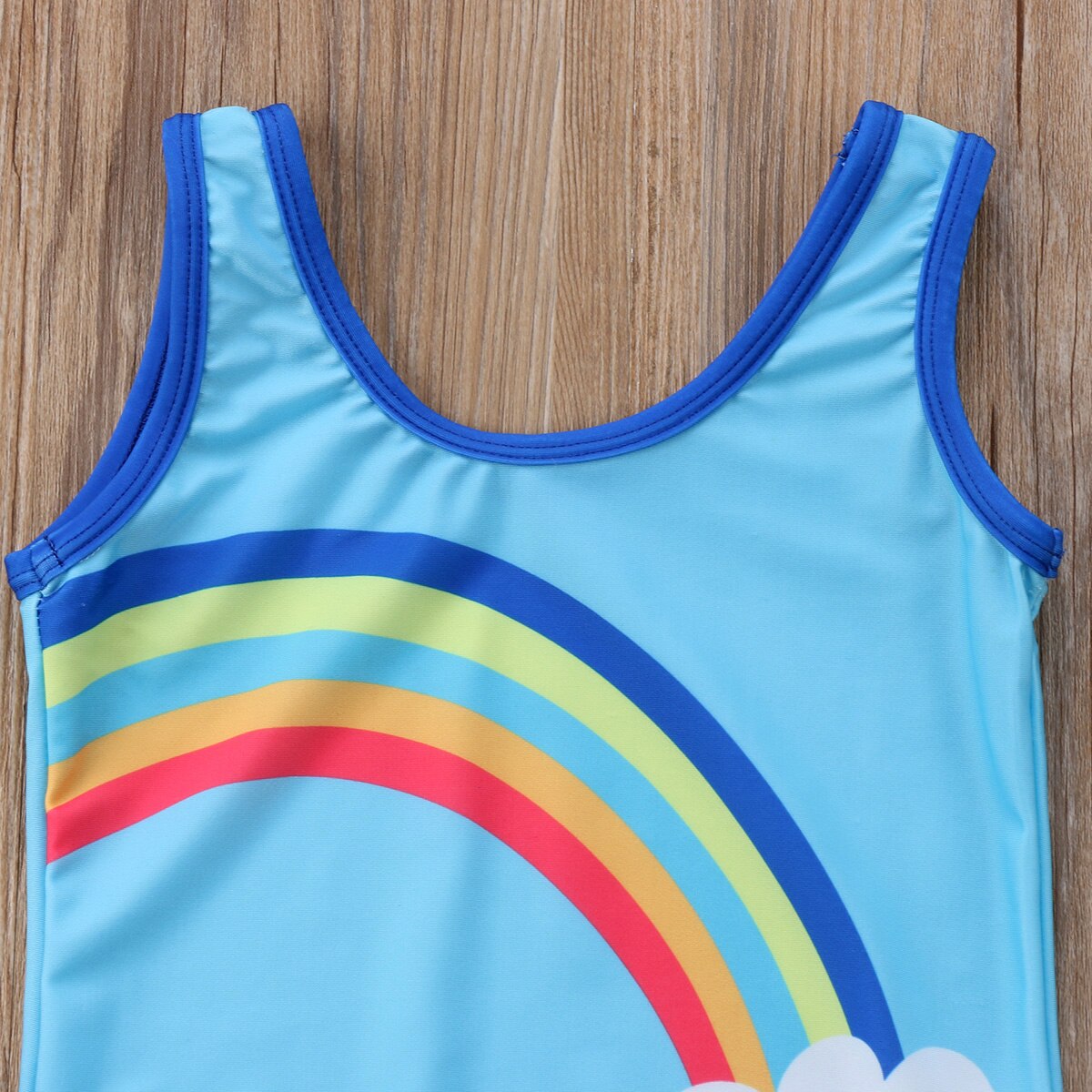 Little Girl Rainbow Swimsuit Kids Baby Girls