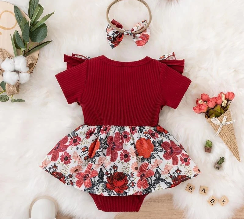Lightweight cotton baby dress for warm weather