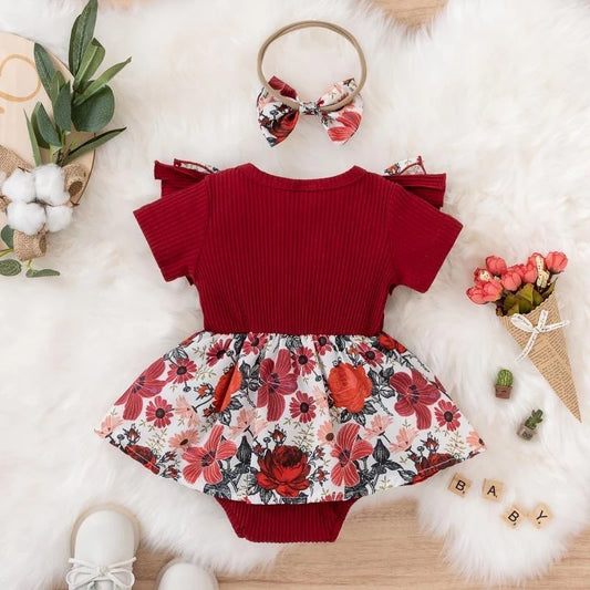 Lightweight cotton baby dress for warm weather
