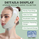 Comfortable V-line strap for lifting and firming facial skin