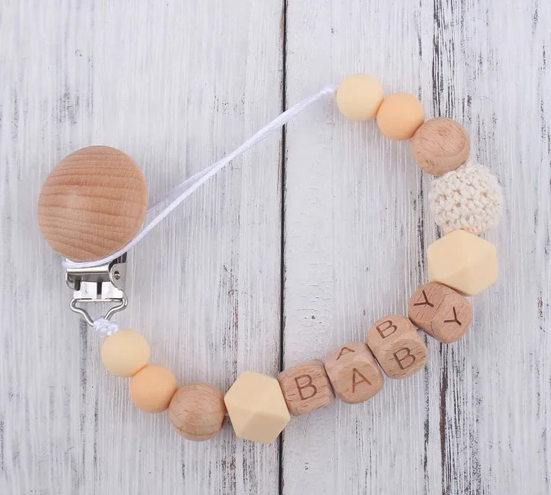 Personalized Silicone Baby Pacifier Clip