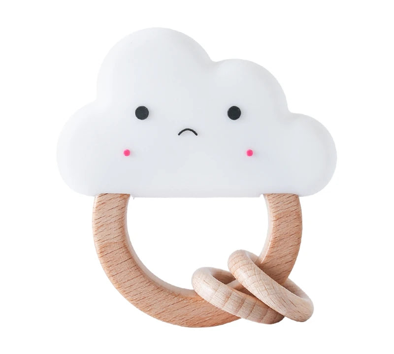 Crochet Bear Rattle Teether Toy