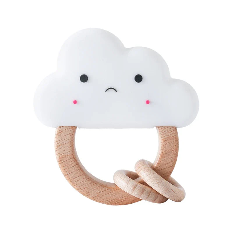 Crochet Bear Rattle Teether Toy