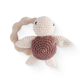 Crochet Bear Rattle Teether Toy