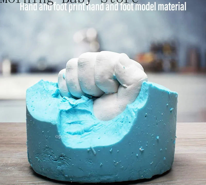 DIY baby hand foot print mold kit to create lasting memories