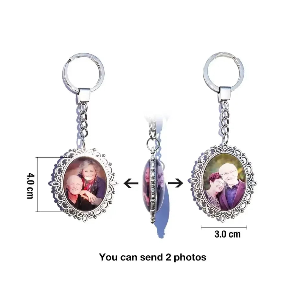 Custom Double-Sided Photo Keychain