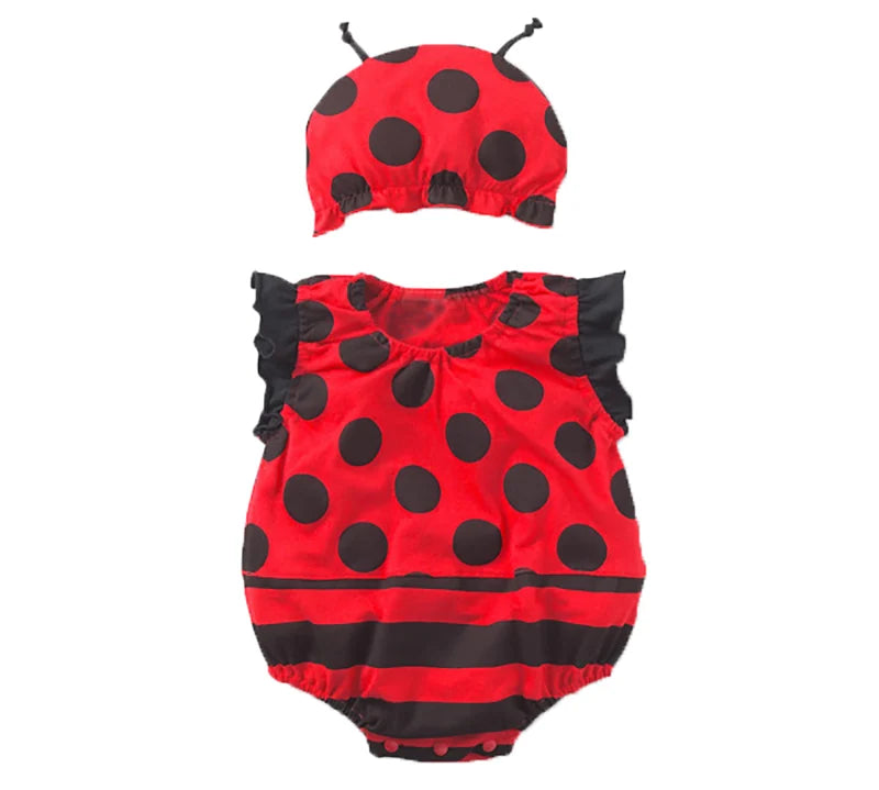 Newborn Baby Romper & Hat Set