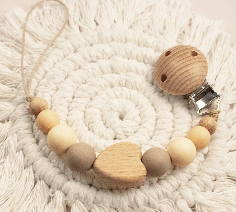 Custom Name Wooden Pacifier Clip