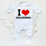I Love Papa Mama Baby Romper