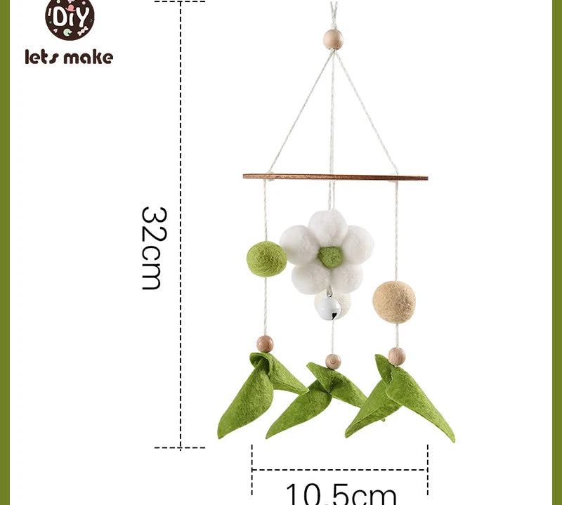 Wooden Baby Rattle Mobile