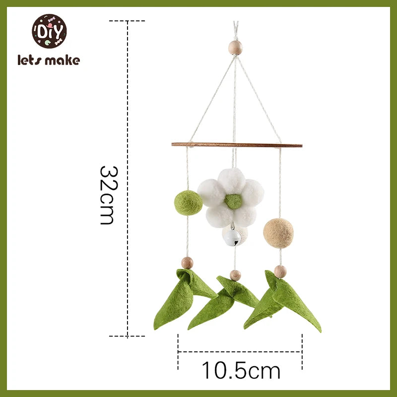 Wooden Baby Rattle Mobile