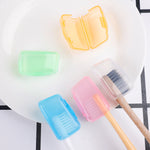 Hygienic toothbrush head covers for safe, clean travel