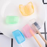 Hygienic toothbrush head covers for safe, clean travel