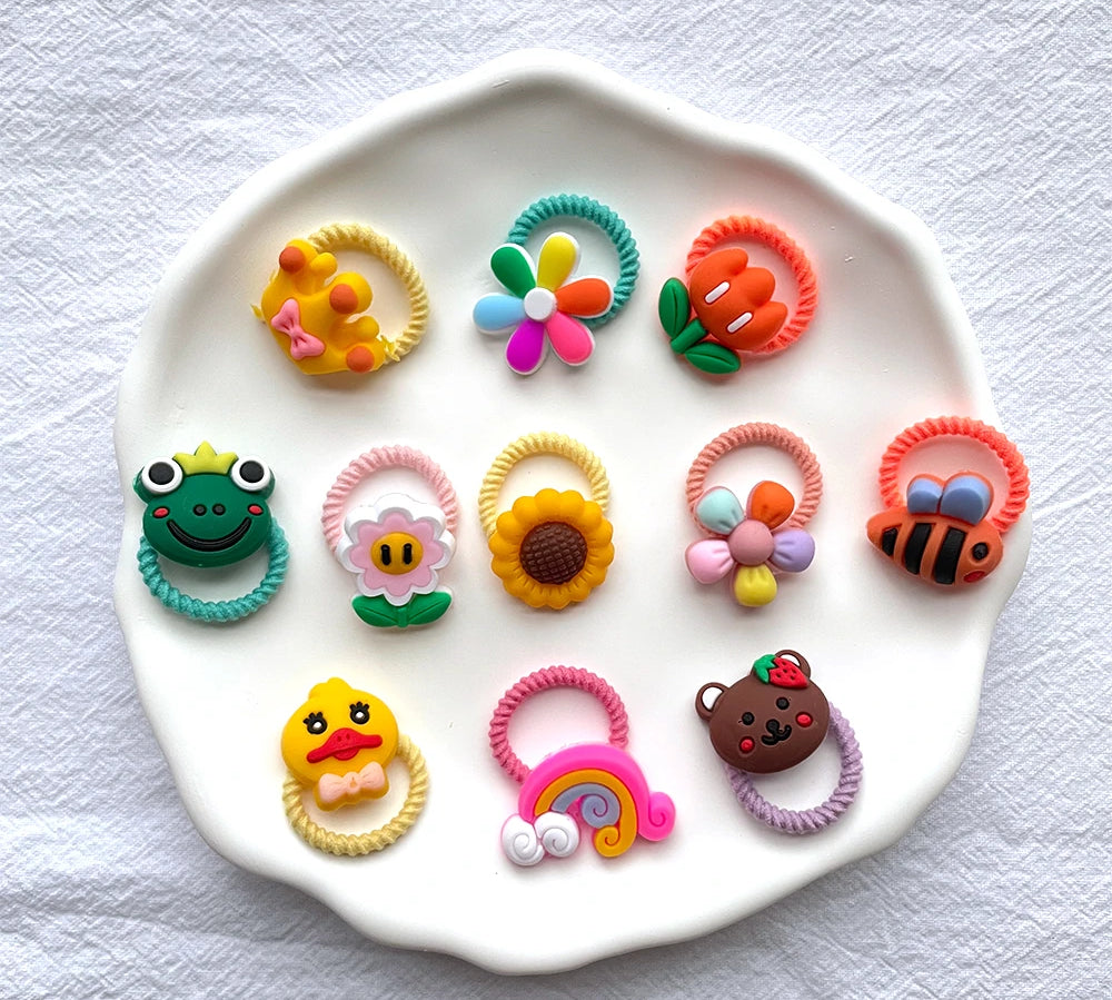 Cute and fun kids hair accessories with cartoon designs