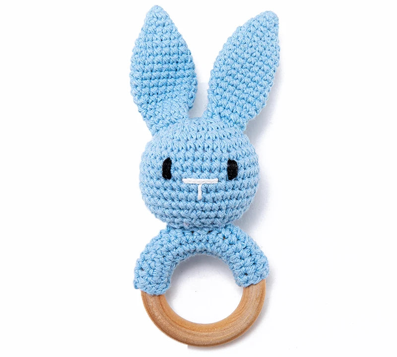 Crochet Animal Baby Rattle Toy