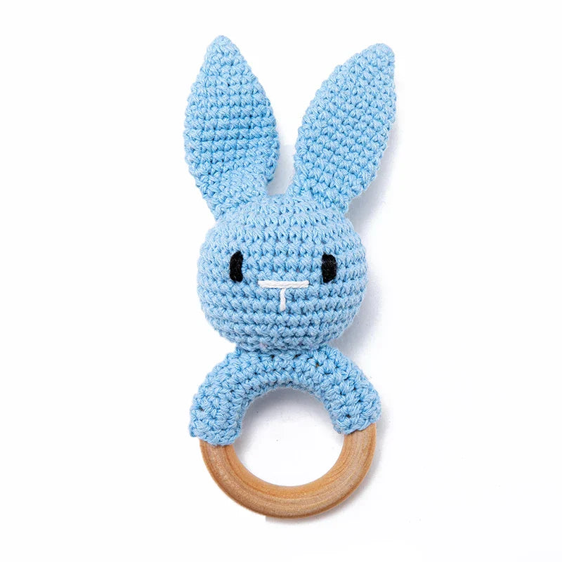 Crochet Animal Baby Rattle Toy