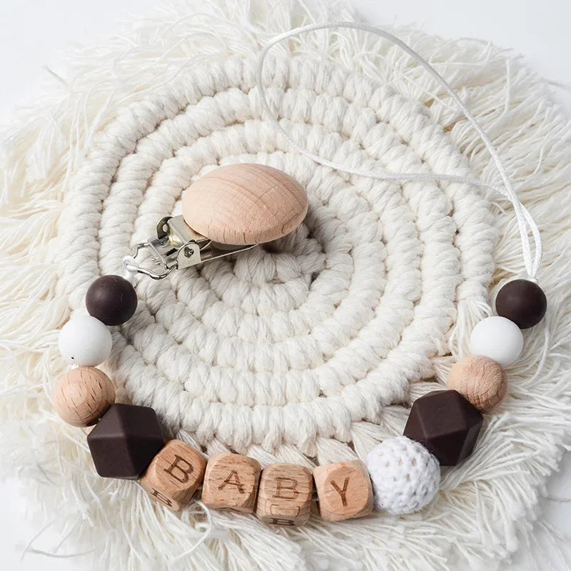 Personalized Silicone Baby Pacifier Clip