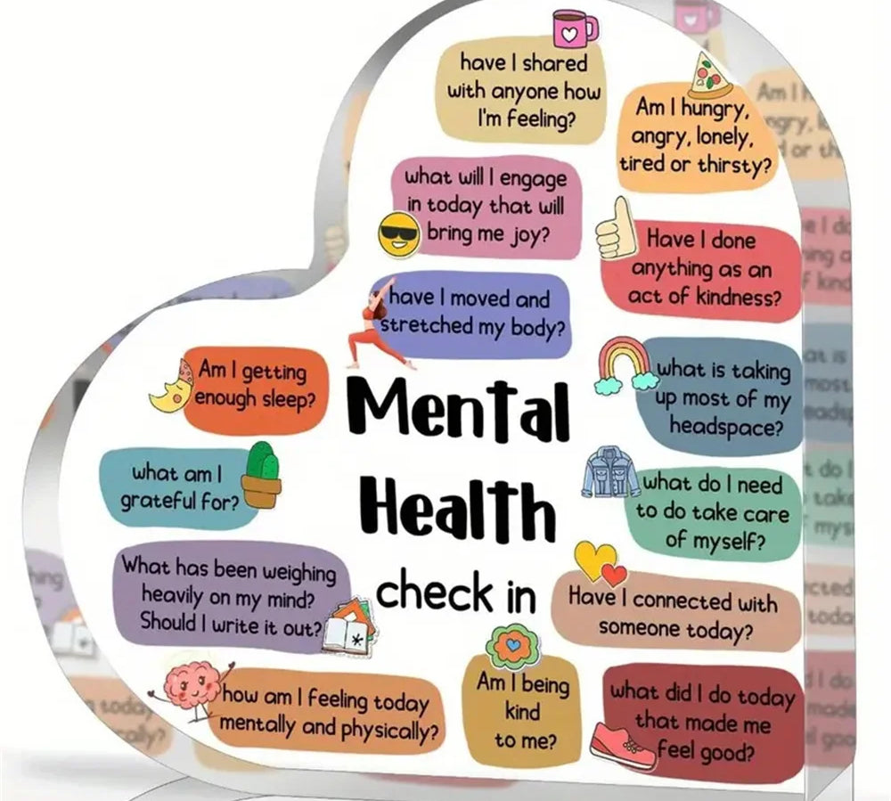 Mental Health Affirmation Acrylic Sign
