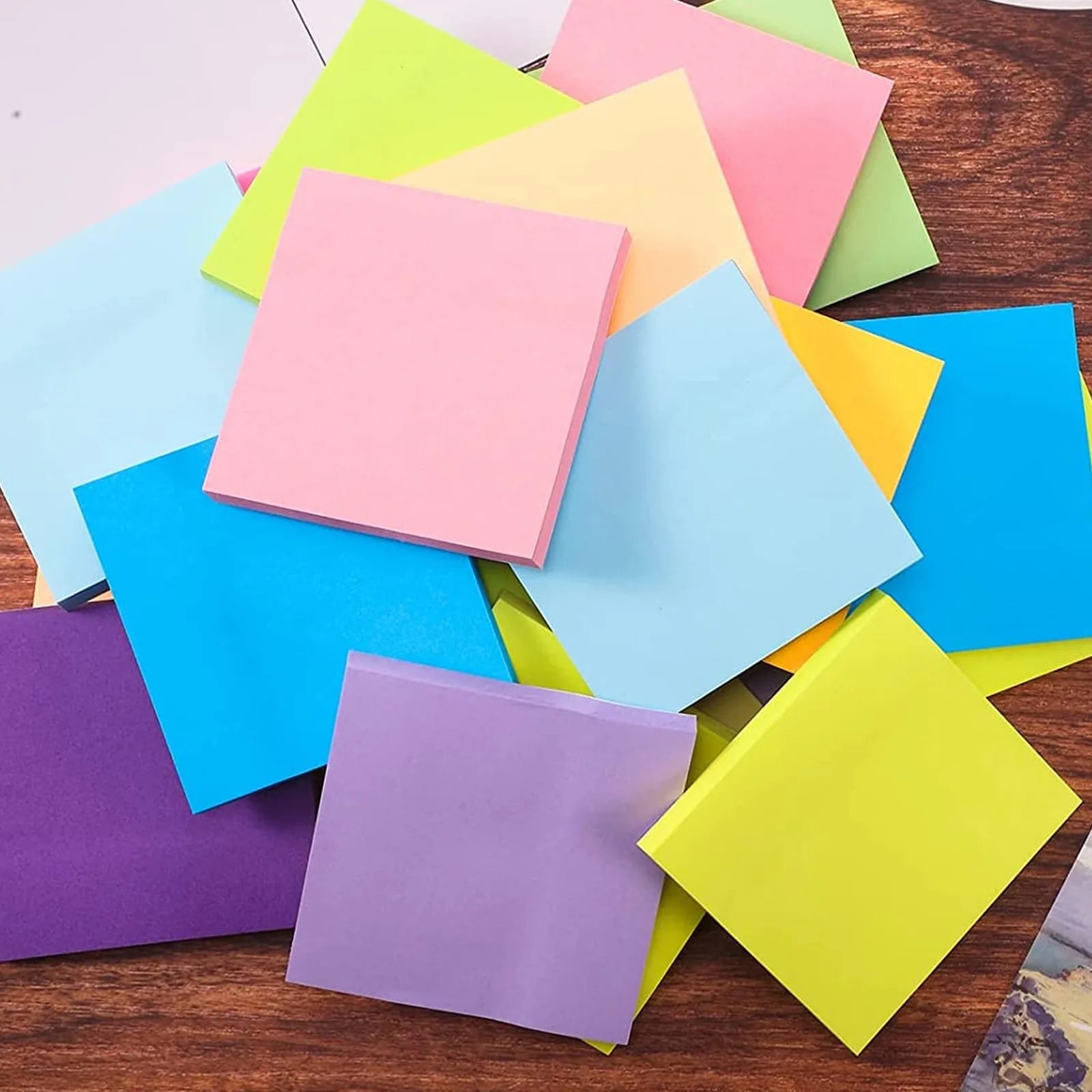 Colorful memo pads for reminders and to-do lists
