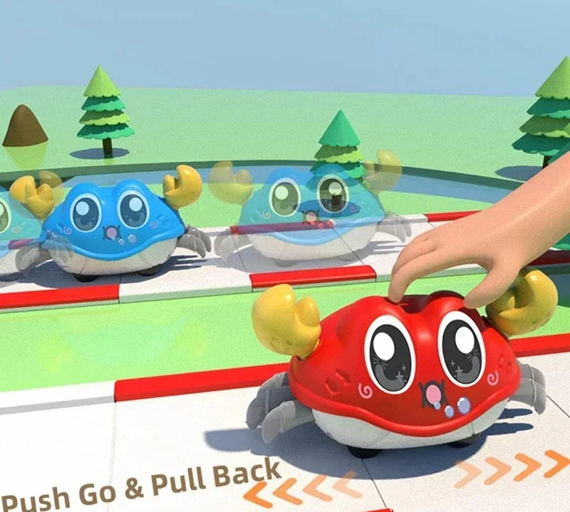 Cute moving crab toy for infants and toddlers