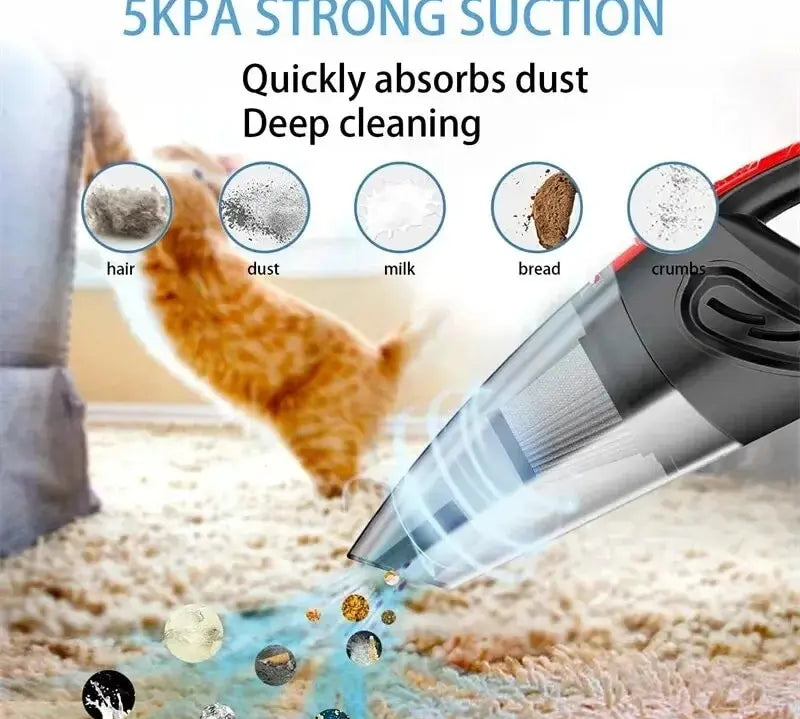 Cordless vacuum cleaner for quick messes
