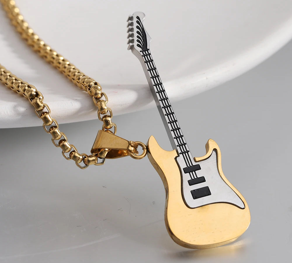 VQYSKO Personalized Guitar Necklace