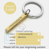 Personalized 3D Bar Keychain