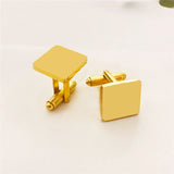 Personalized groom cufflinks with initials and date