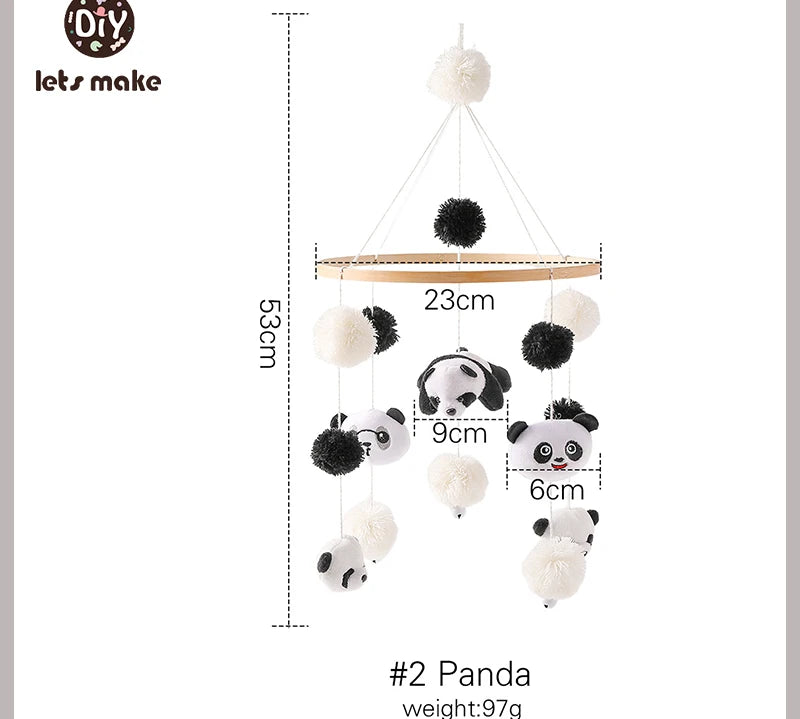 Wooden Baby Rattle Mobile