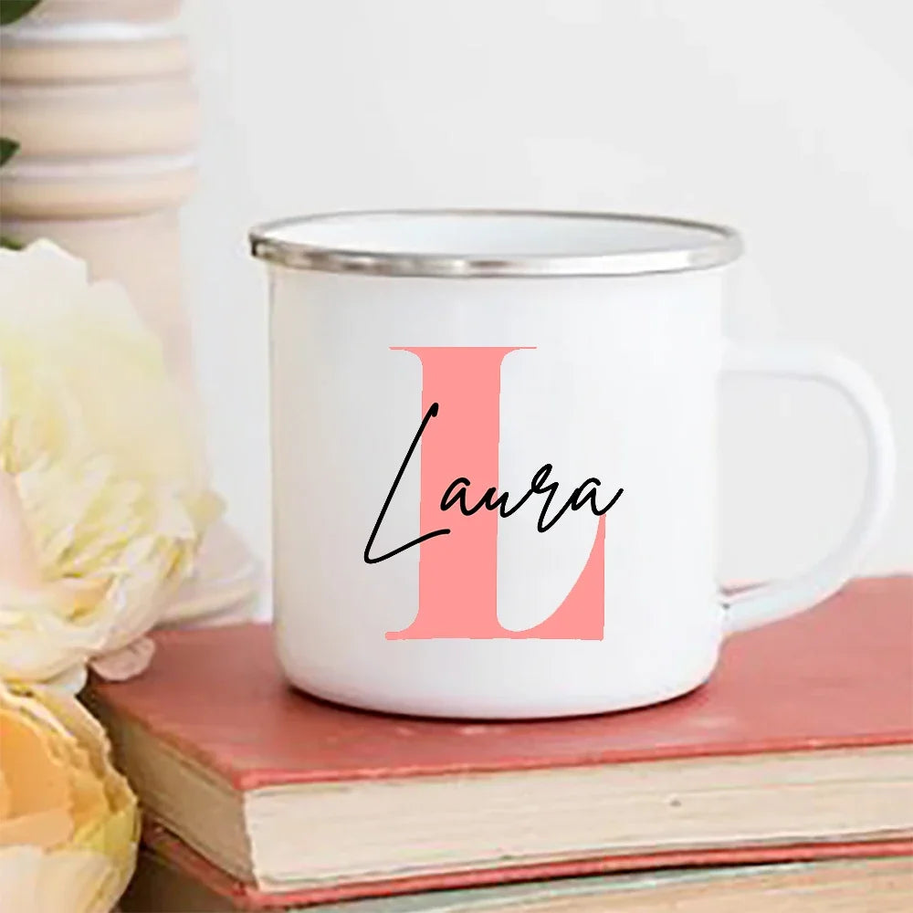 Personalized name mug with custom initials for a thoughtful gift