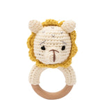Crochet Bear Rattle Teether Toy