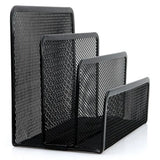 Multi-compartment desktop organizer rack