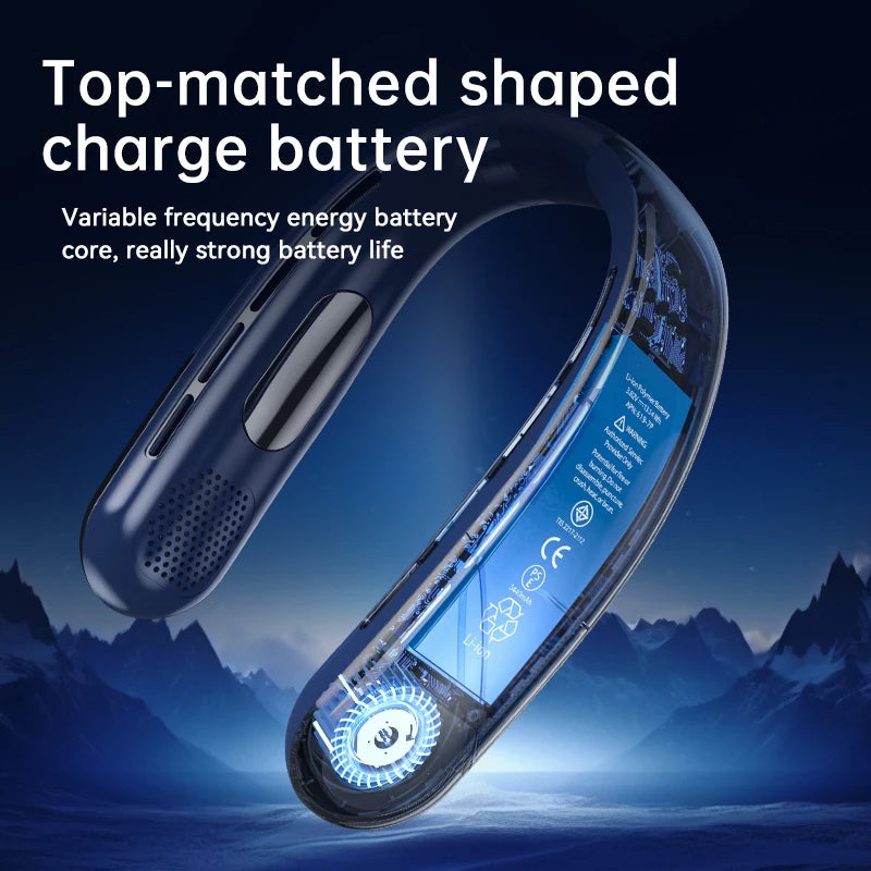 lightweight wearable bladeless neck fan