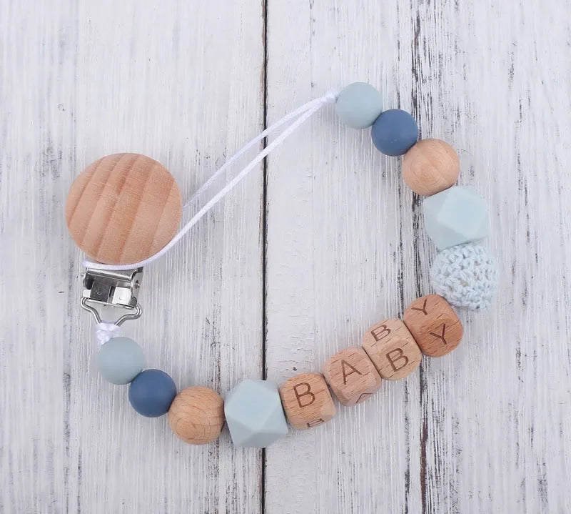 Personalized Silicone Baby Pacifier Clip
