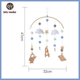 Wooden Baby Rattle Mobile