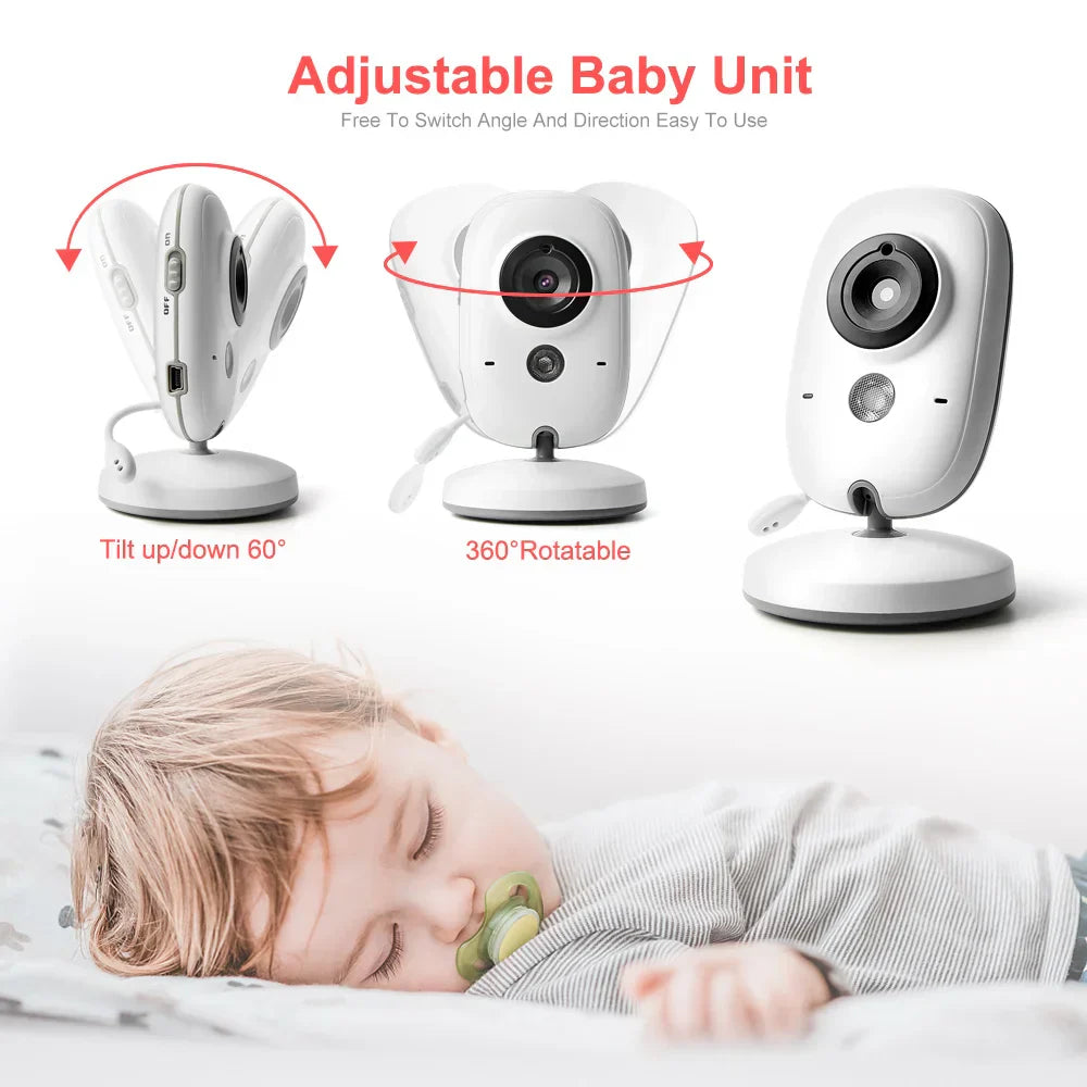 High-definition wireless baby video monitor with secure connection