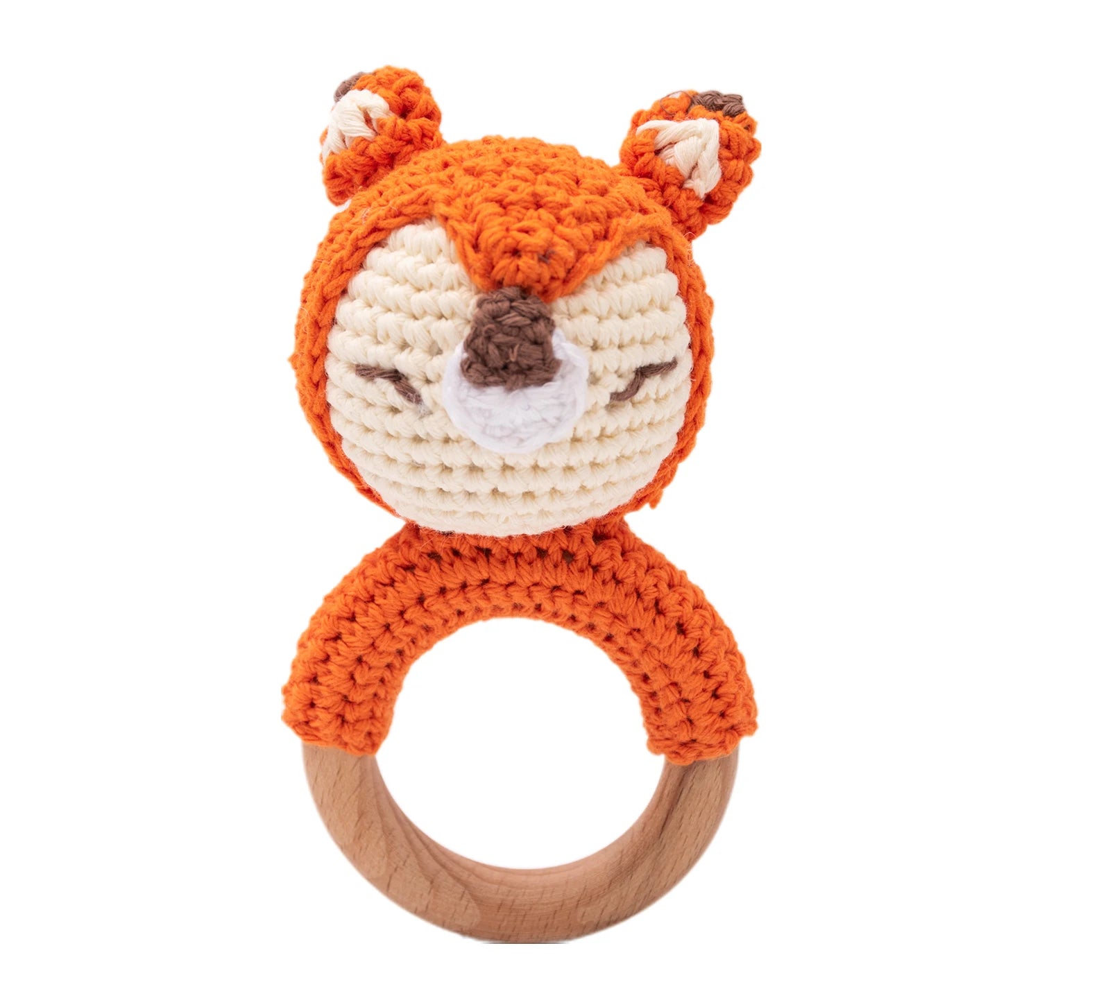 Crochet Animal Baby Rattle Toy