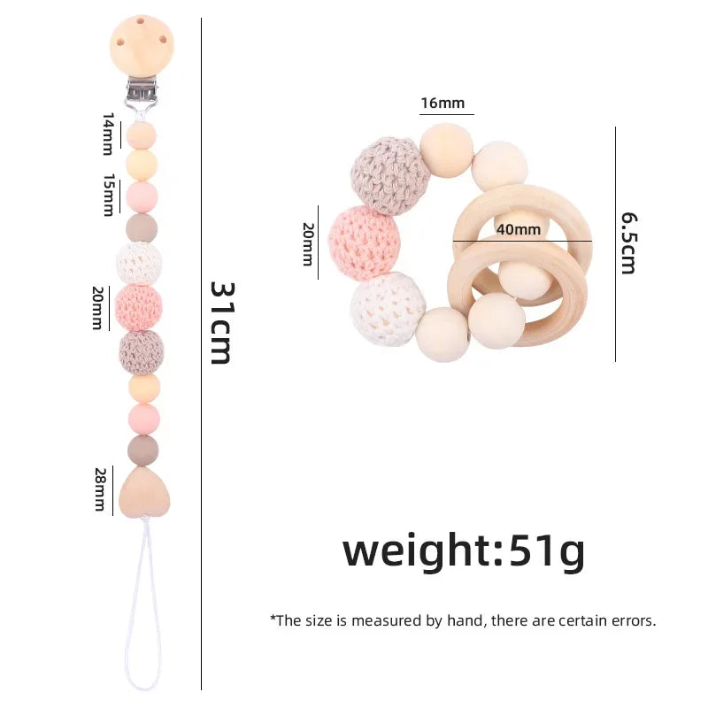 Crochet Baby Pacifier Clip