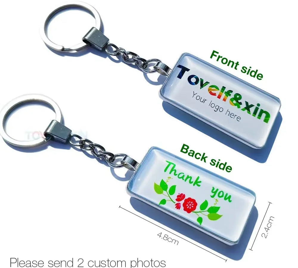Custom Double-Sided Photo Keychain