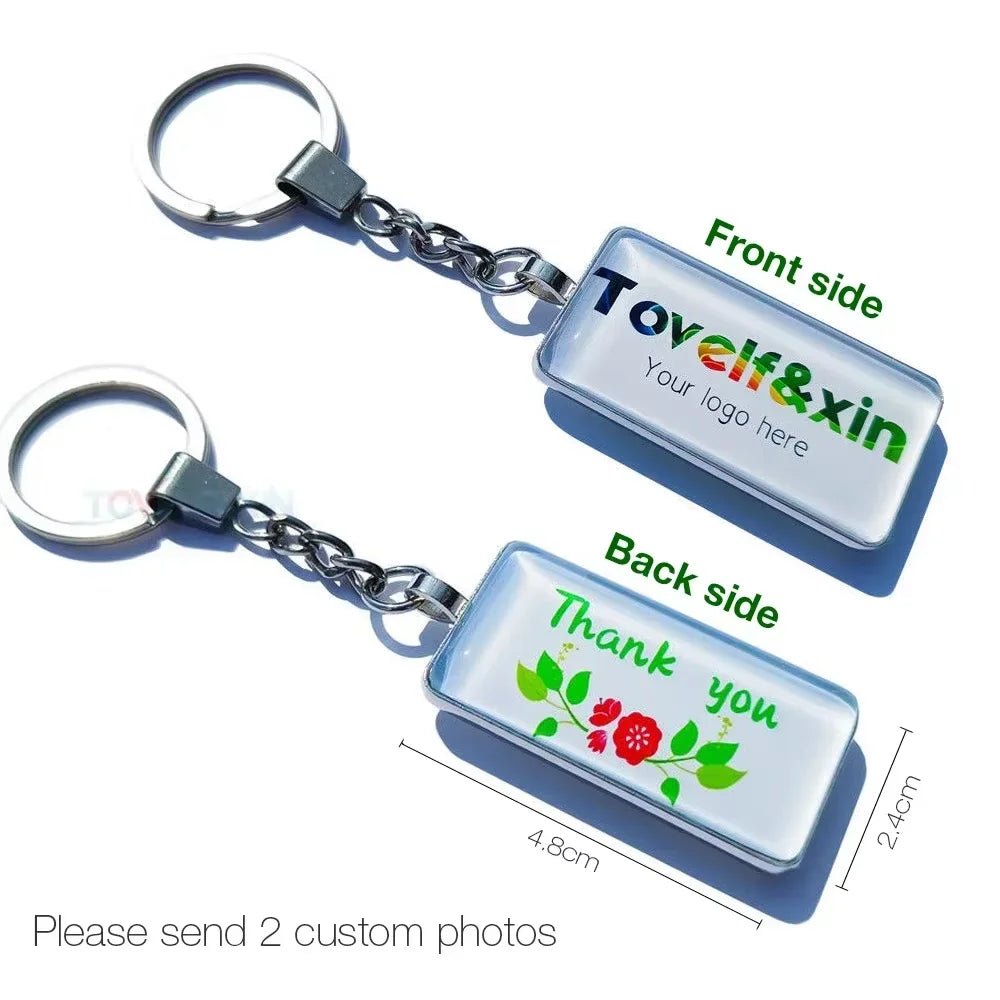 Custom Double-Sided Photo Keychain