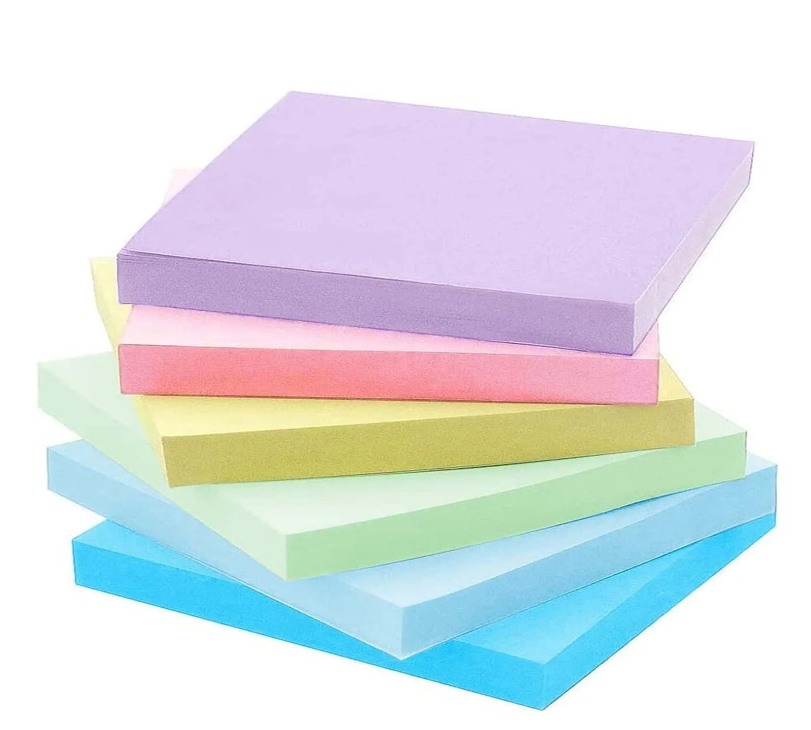 6 Pcs Fluorescent Sticky Notes