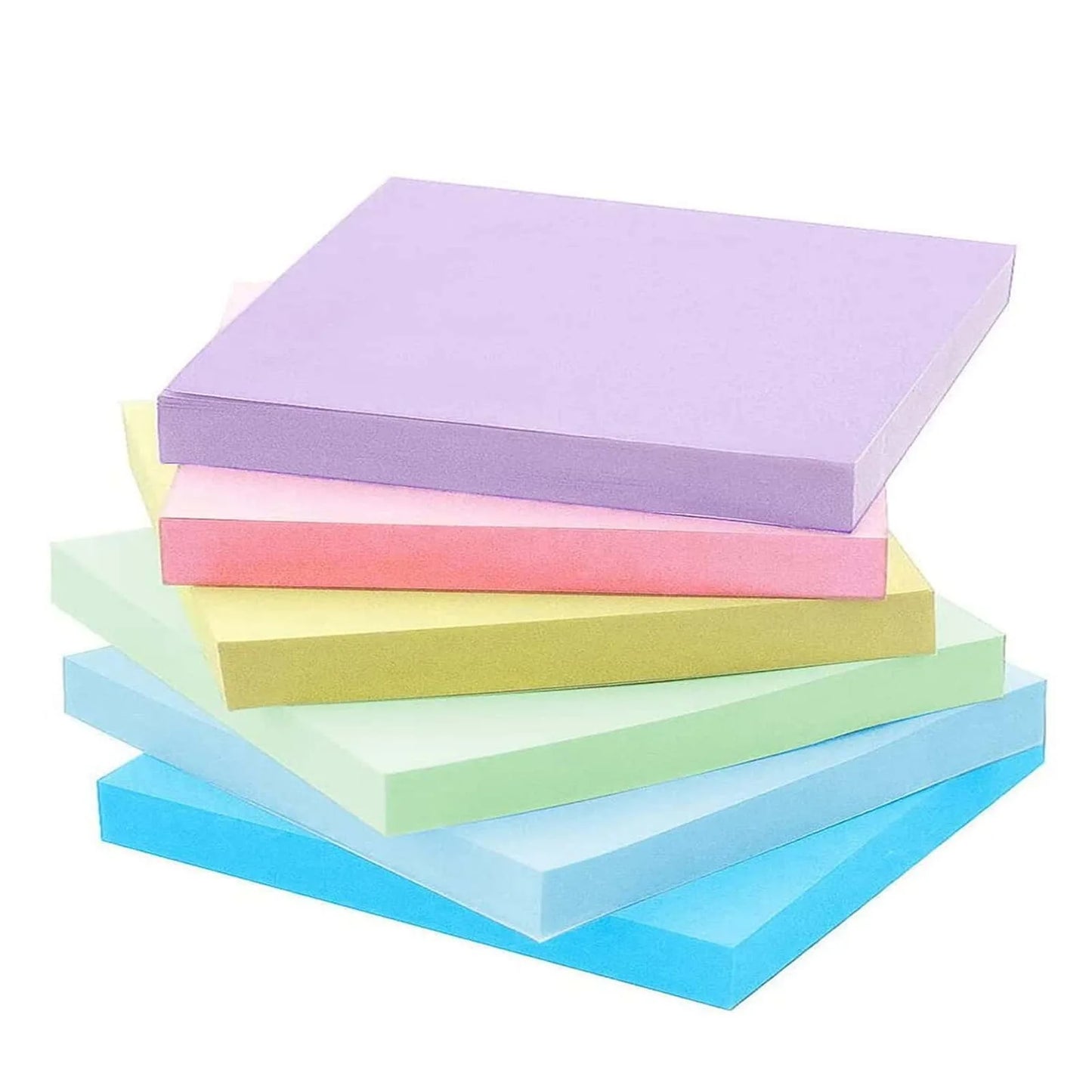 6 Pcs Fluorescent Sticky Notes