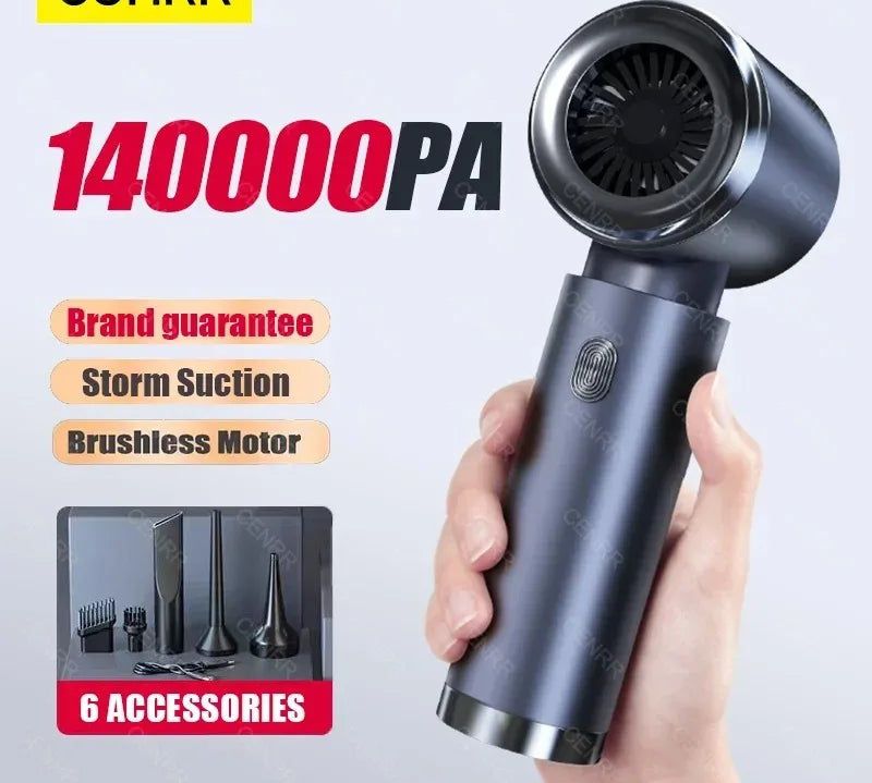 Compact auto vacuum with powerful suction