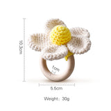Crochet Bear Rattle Teether Toy