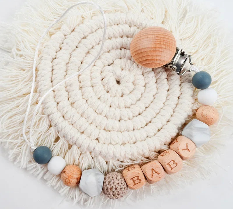 Personalized Silicone Baby Pacifier Clip