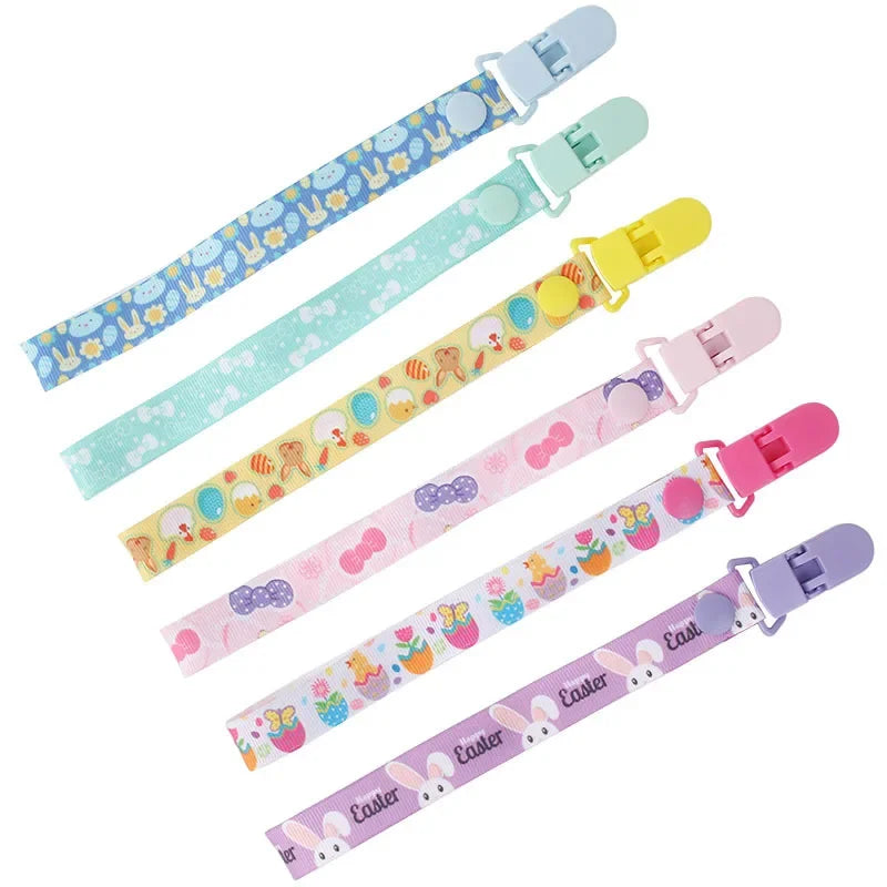 Durable baby pacifier clips made with safe materials